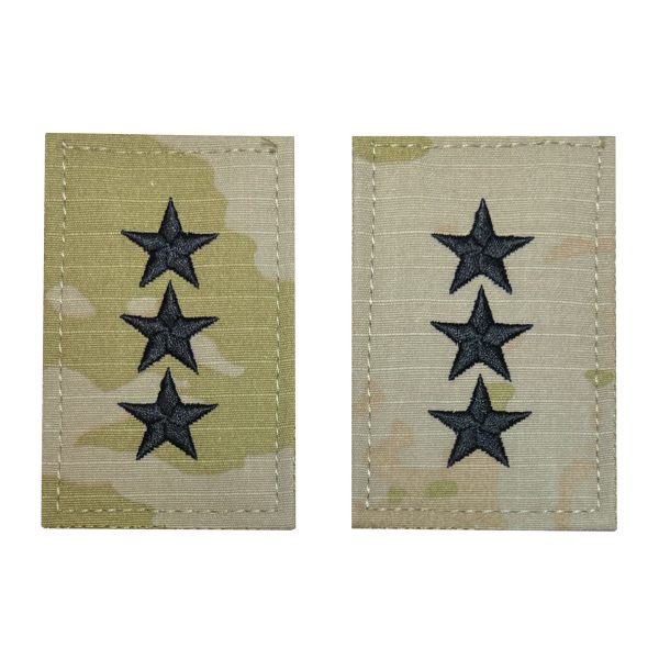 Army Embroidered OCP with Hook Rank Insignia: Lieutenant General Online