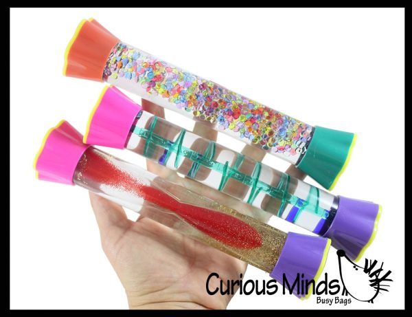 NEW - 3 Styles of Liquid Dripping Stick Timer Drip Down and Float Up - Calm Down Jar - Soothing and Calming Motion - Liquid Timer Sensory Office Desk Toy - Visual Stimulation Sale - Image 2