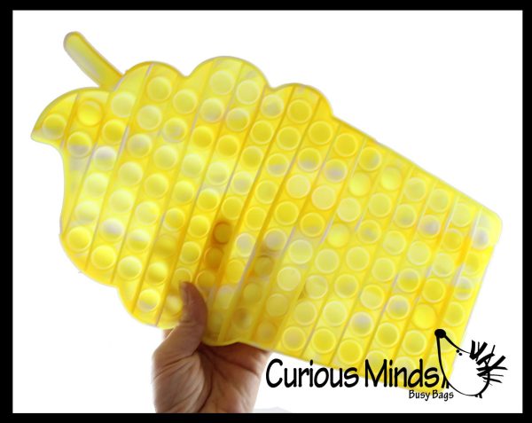 NEW - Jumbo Frappe Iced Coffee Bubble Pop Game Rainbow - Silicone Push Poke Bubble Wrap Fidget Toy - Press Bubbles to Pop the Bubbles - Bubble Popper Sensory Stress Toy Fashion - Image 4