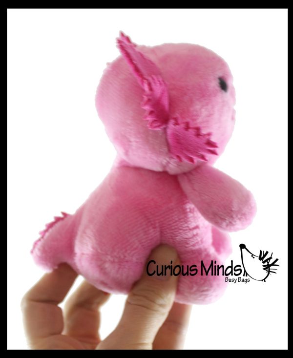 Cute Small 5  Axolotl Plush Stuffed Animals- Adorable Walking Fish Toy - Eco Friendly Recycled Plush Stuffie Plushy Cuddly Toy Online Sale - Image 2