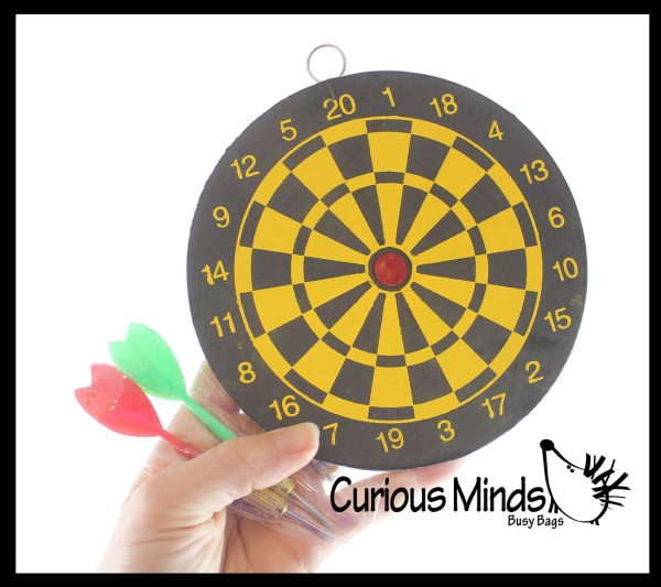 NEW - Mini Dart Board - Small Office Dart Game with Darts - Double Sided Game For Discount - Image 3