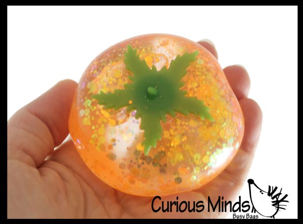 NEW - Fruit Sugar Ball - Strawberry, Orange, Banana Thick Glue Gel Syrup Molasses Stretch Ball - Ultra Squishy and Moldable Slow Rise Relaxing Sensory Fidget Stress Toy Discount - Image 4