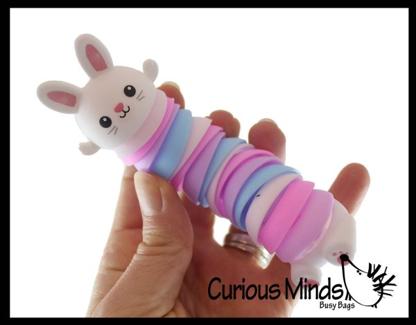 Wiggle Bunny Rabbit Fidget - Wiggle Articulated Jointed Moving Creature Toy - Unique Supply - Image 2